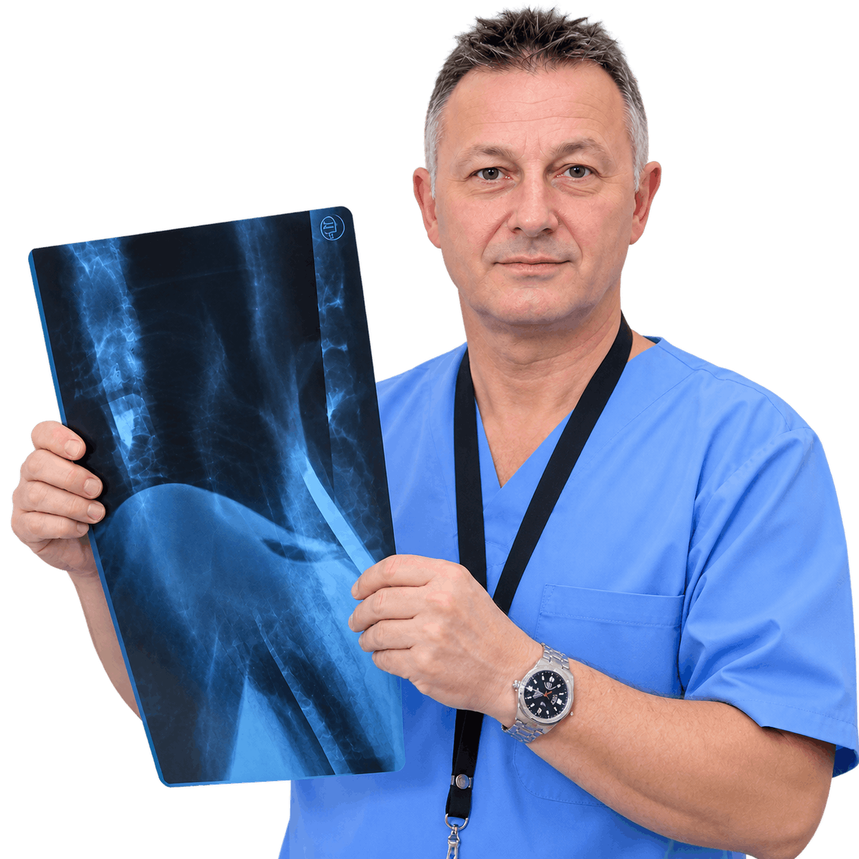 Prof. univ. dr. Marcel Tanțău în timpul unei proceduri